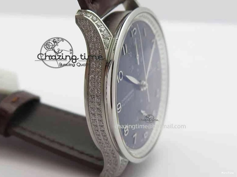 MIROTIME 0331 Unique Portuguese IW3714 Diam ZF V2 1:1 Best Edition Gray Dial On Brown Leather Strap A79350 (Slim Movement) 7250
